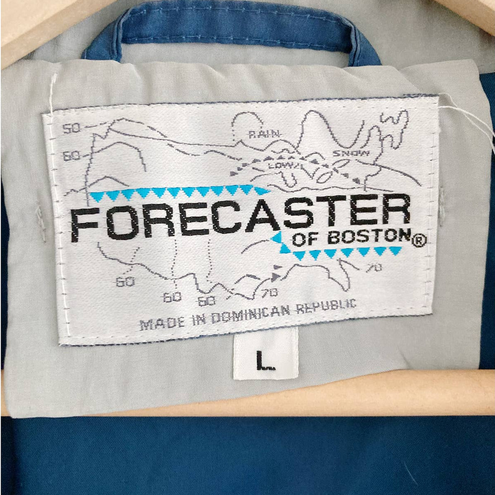Vintage Forecaster of Boston Blue Longline Windbreaker Lightweight Jacket - Picture 13 of 13